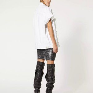 Iro Rungis Denim Vest Jacket White